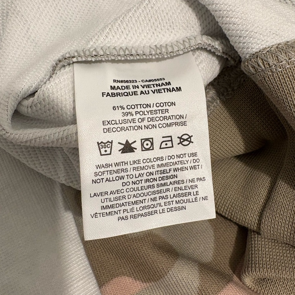 Nike Women's Camo Crew Neck Sweater - Pink and Green - Picture 6 of 6